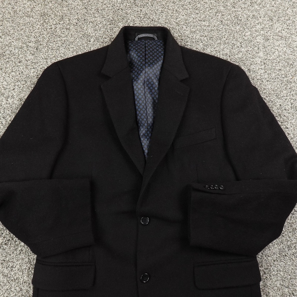 Michael Kors Blazer Mens 38R Black Camel Hair Sport Coat Jacket Lined Suit Top - Picture 2 of 13